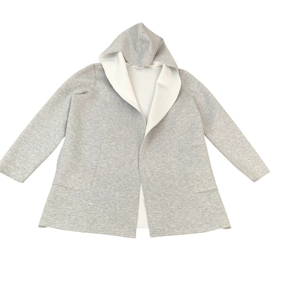 Liz Claiborne Open Front Hooded Athleisure Wear Coat SZ XL